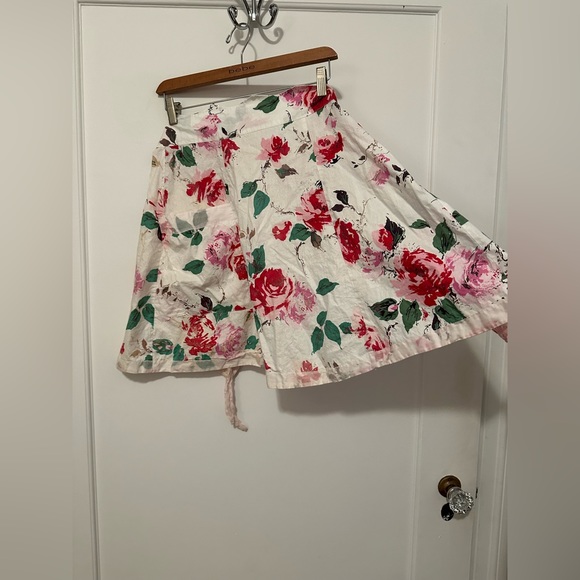 VINTAGE 1950s tie floral apron - Picture 2 of 5